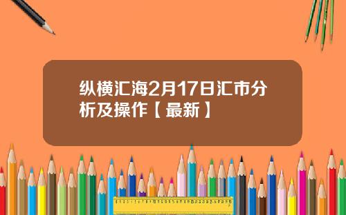 纵横汇海2月17日汇市分析及操作【最新】