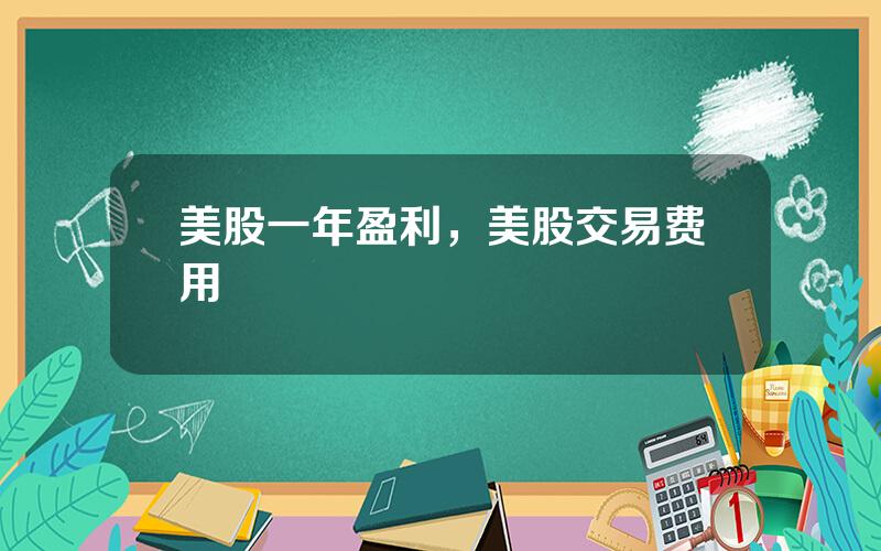 美股一年盈利，美股交易费用