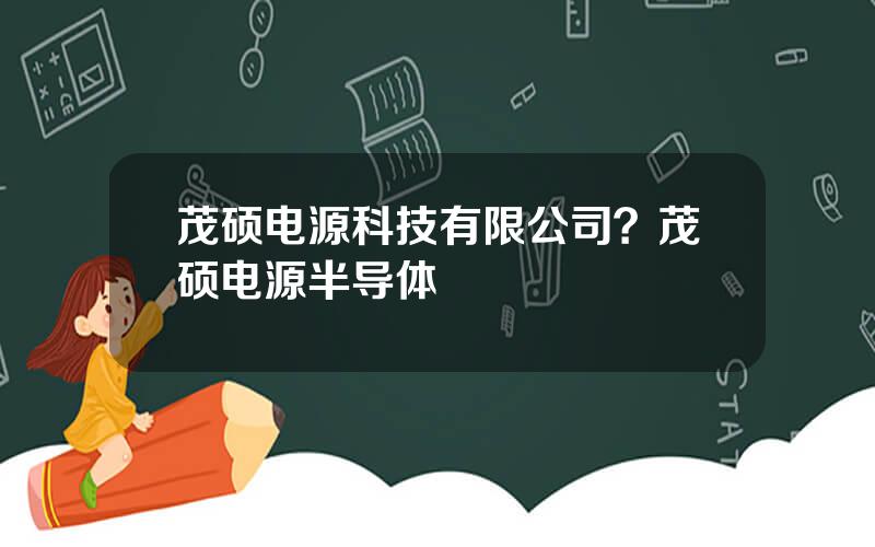 茂硕电源科技有限公司？茂硕电源半导体