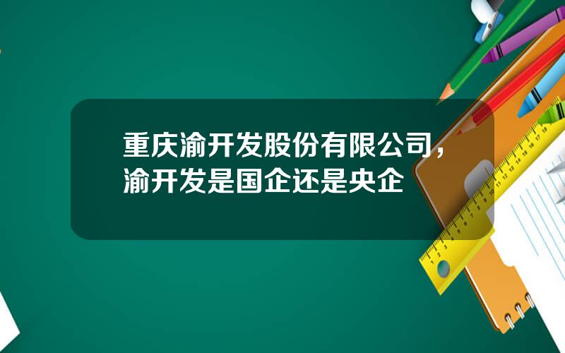 重庆渝开发股份有限公司，渝开发是国企还是央企